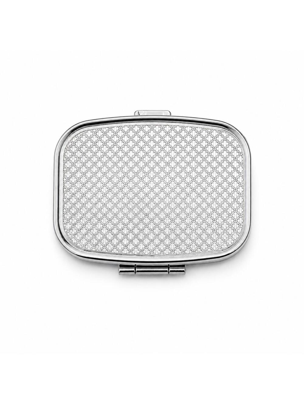 Chanel Black Crystal CC Travel Pill Case Silver Compact with Box - Picture 8 of 8